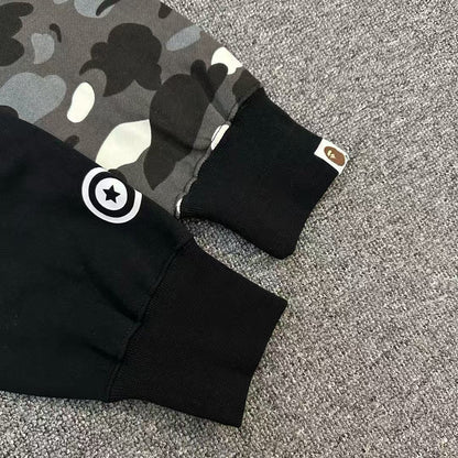 Campera Bape City Camo Tiger Shark Negra