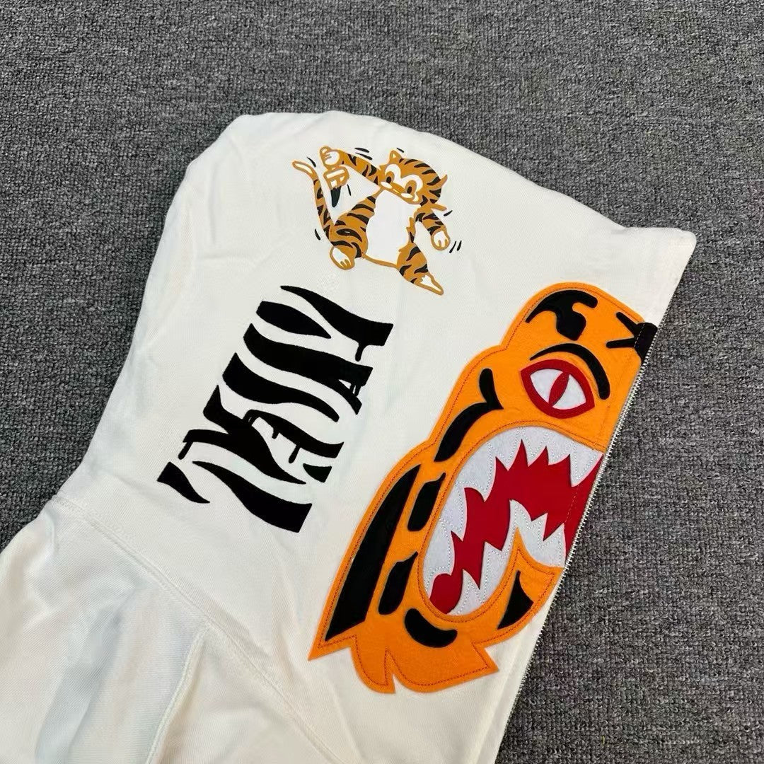 Campera Bape City Camo Tiger Shark Blanca