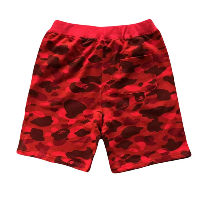 Bape Color Camo Shark Sweat Shorts Azul