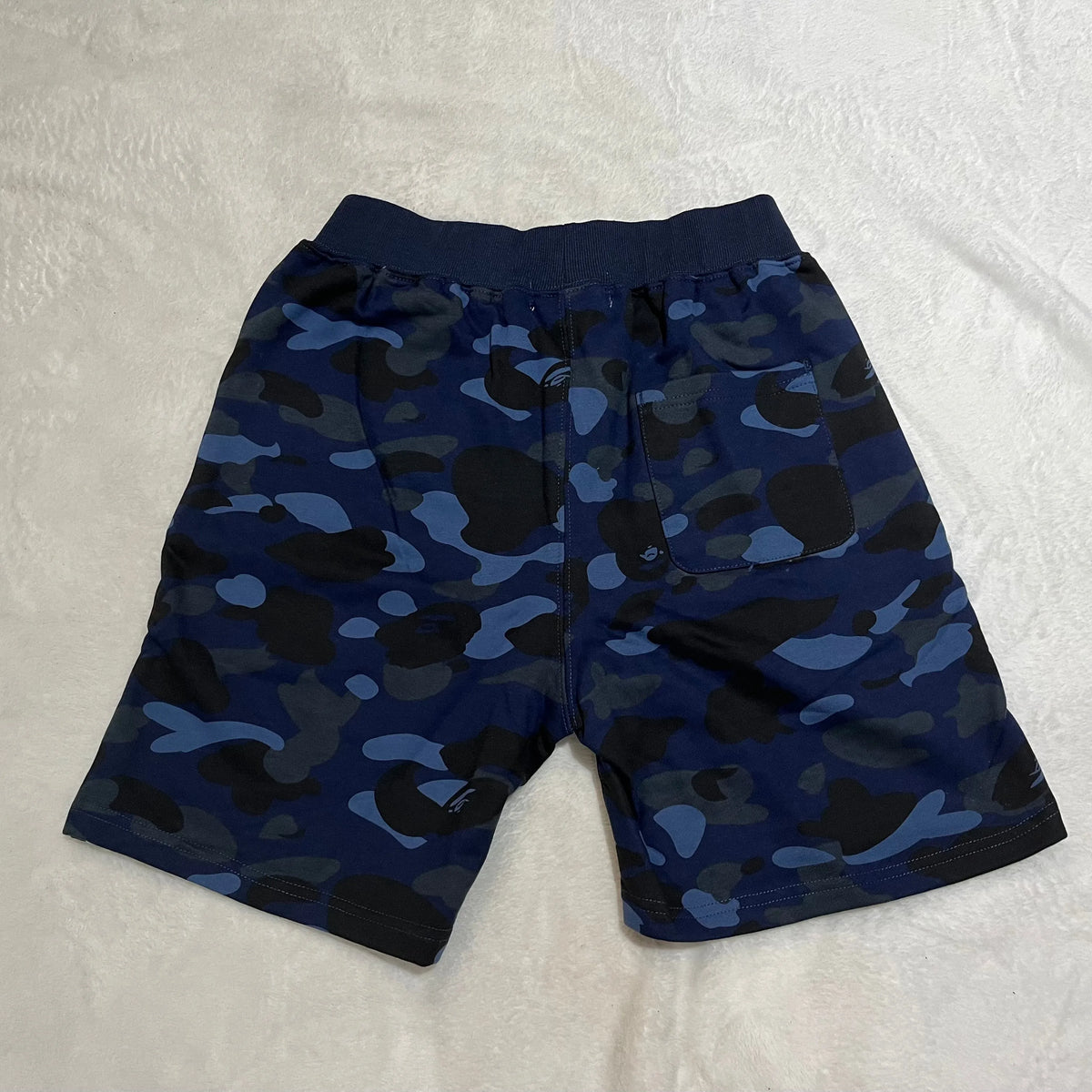 Bape Color Camo Shark Sweat Shorts Azul