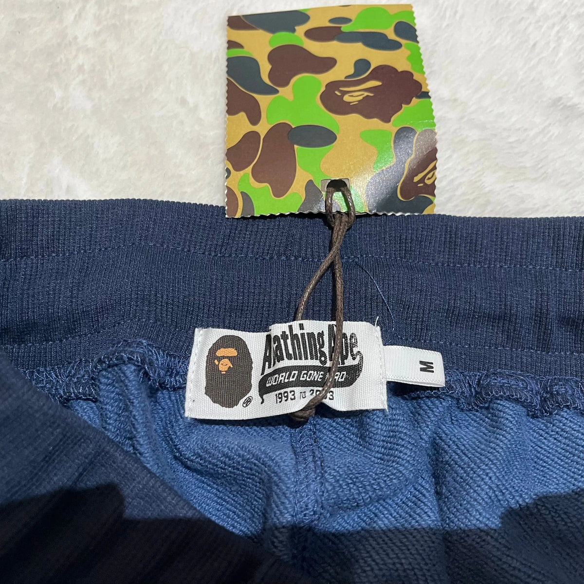 Bape Color Camo Shark Sweat Shorts Azul