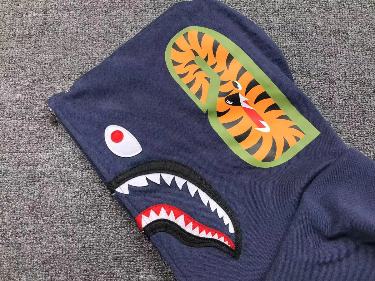 Campera Bape Color Camo Shark Double Azul