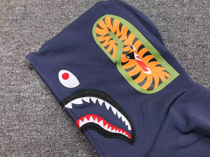 Campera Bape Color Camo Shark Double Azul