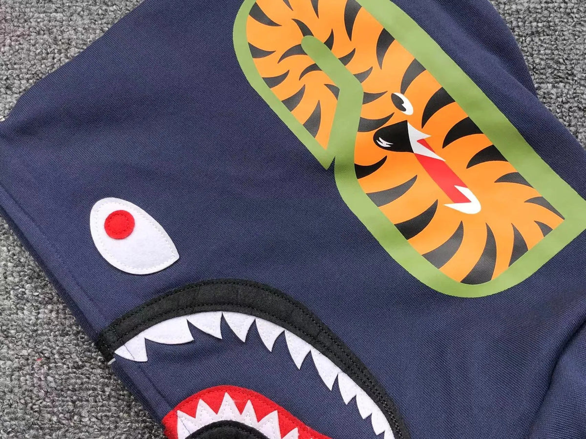 Campera Bape Color Camo Shark Double Azul