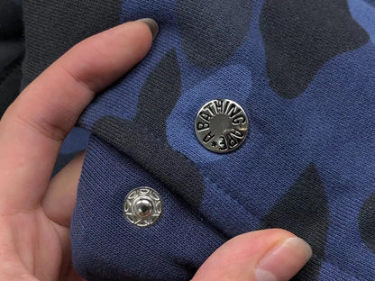 Campera Bape Color Camo Shark Double Azul