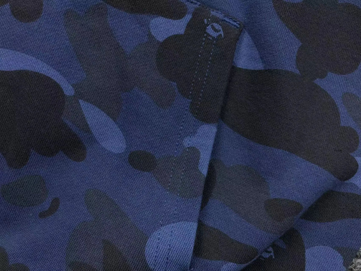 Campera Bape Color Camo Shark Double Azul