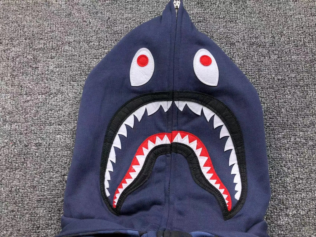 Campera Bape Color Camo Shark Double Azul