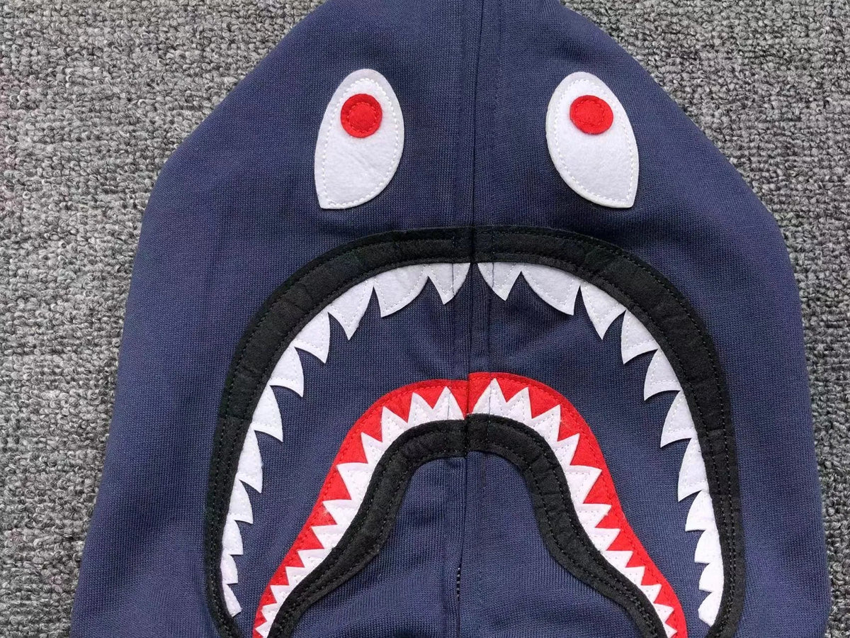 Campera Bape Color Camo Shark Double Azul