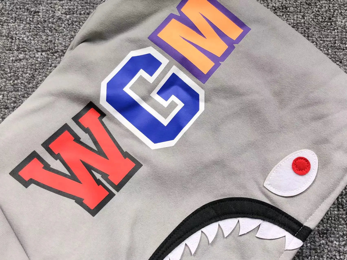 Campera Bape Color Camo Shark Wide Full Zip Double Gris