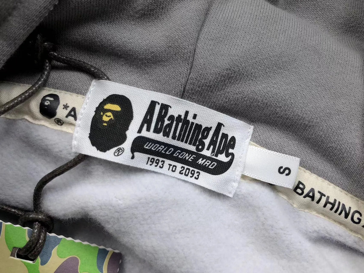 Campera Bape Color Camo Shark Wide Full Zip Double Gris