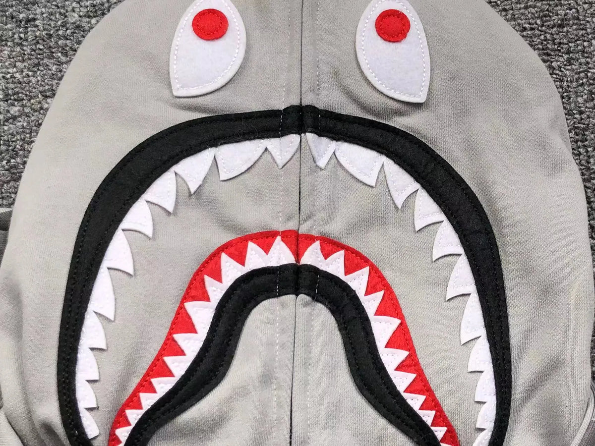 Campera Bape Color Camo Shark Wide Full Zip Double Gris