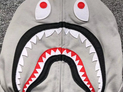 Campera Bape Color Camo Shark Wide Full Zip Double Gris