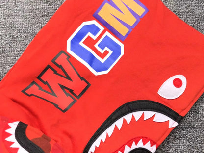 Campera Bape Color Camo Shark Double Roja