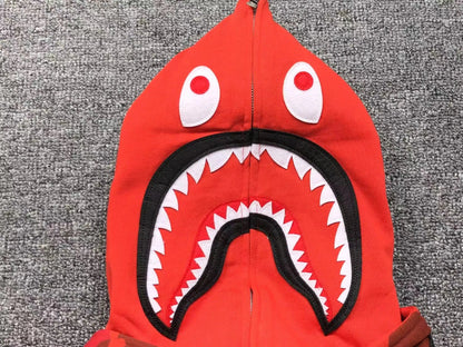Campera Bape Color Camo Shark Double Roja
