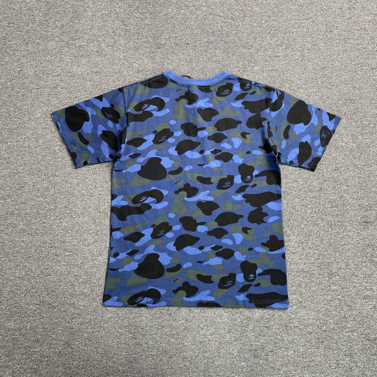 Remera Bape Color Camo Azul
