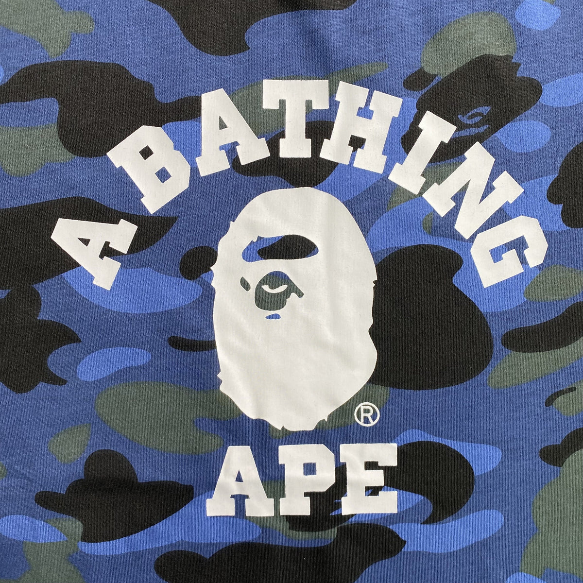 Remera Bape Color Camo Azul