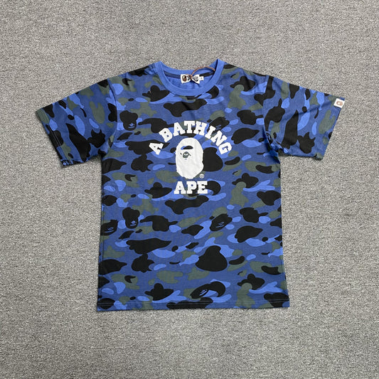 Remera Bape Color Camo Azul