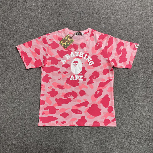 Remera Bape Color Camo Rosa