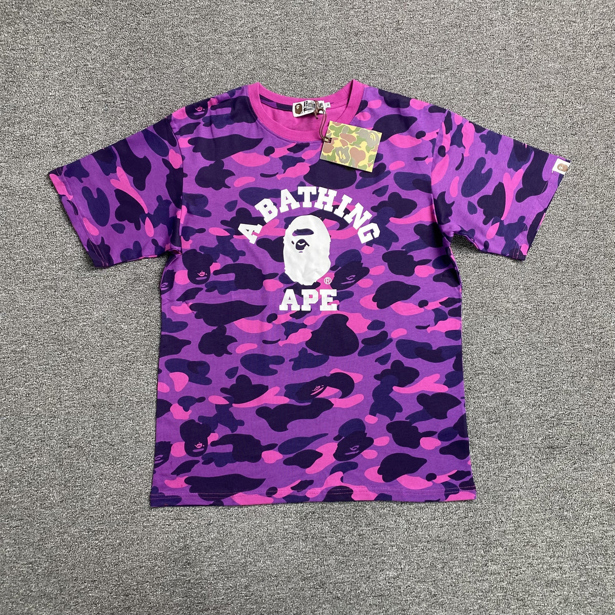 Remera Bape Color Camo Violeta