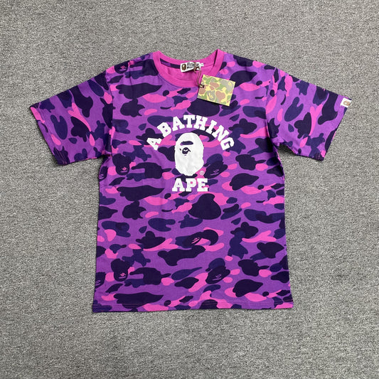 Remera Bape Color Camo Violeta
