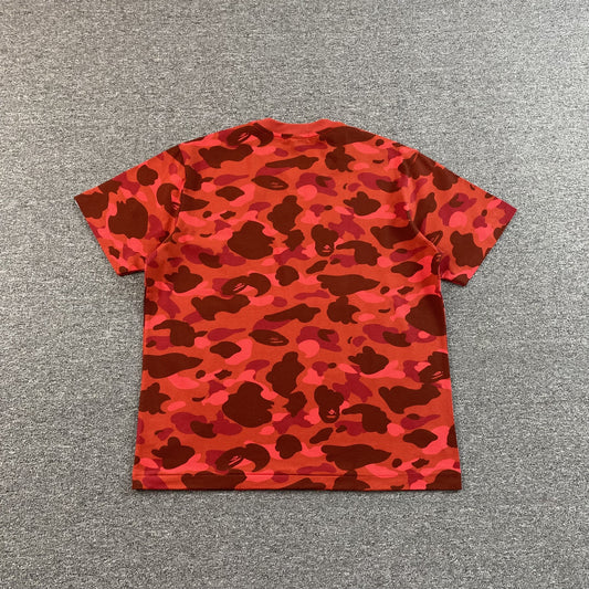 Remera Bape Color Camo Roja