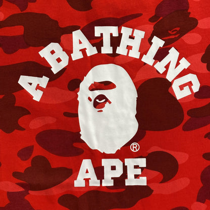 Remera Bape Color Camo Roja