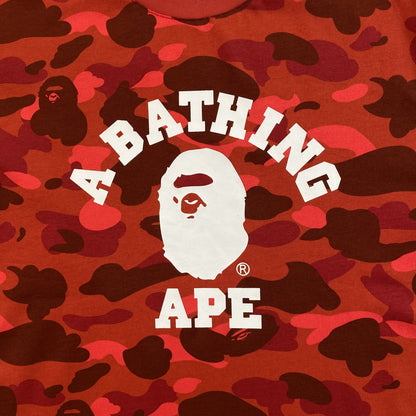 Remera Bape Color Camo Roja