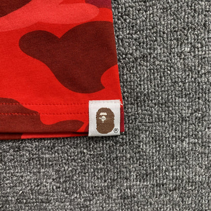 Remera Bape Color Camo Roja