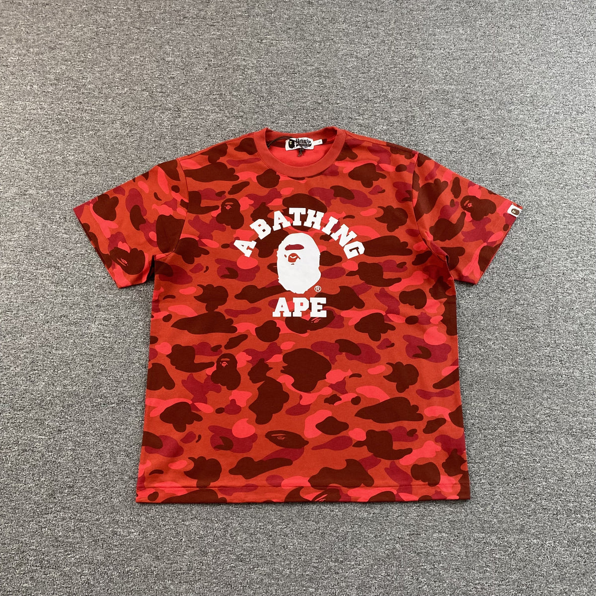 Remera Bape Color Camo Roja