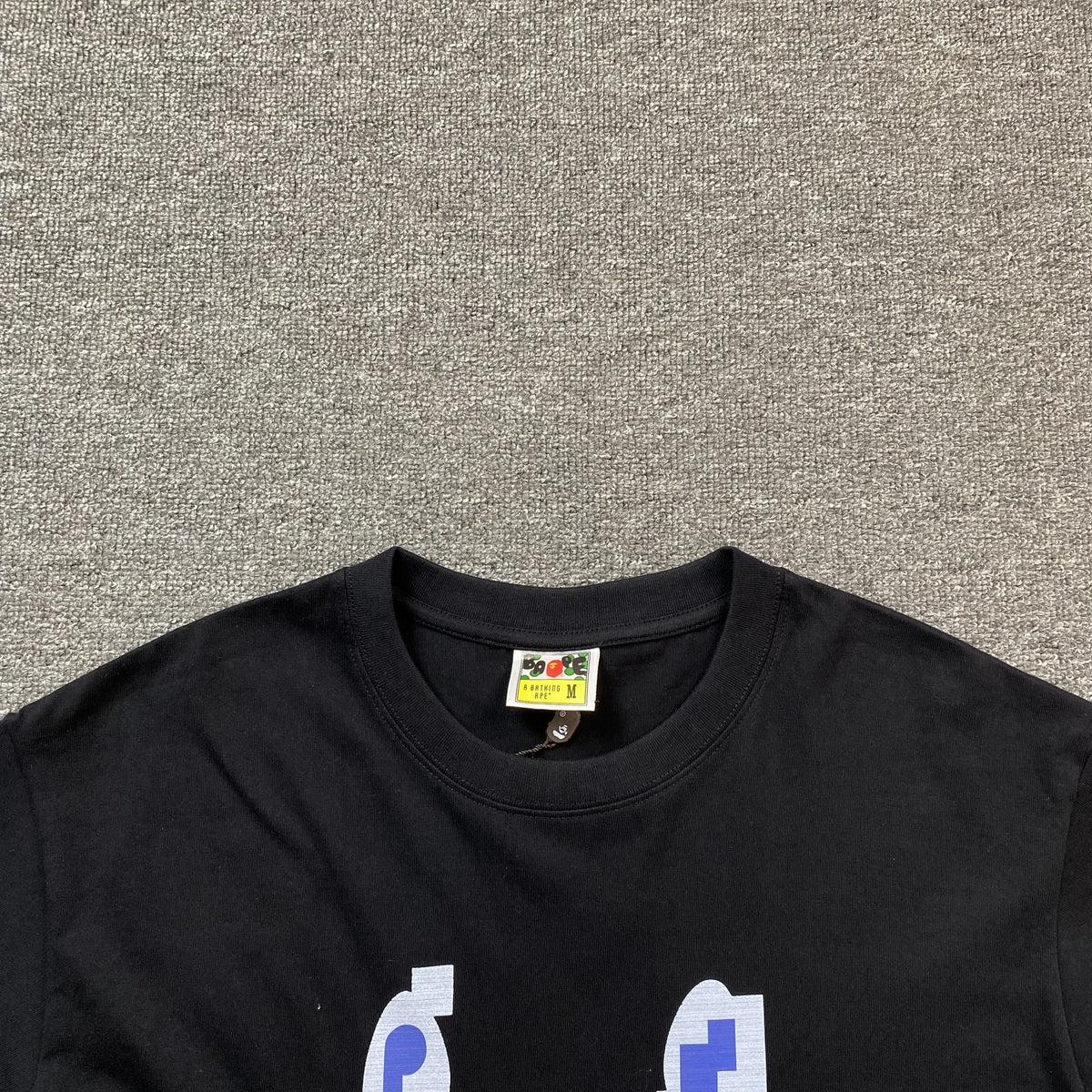 Remera Bape Digital Shark Negra