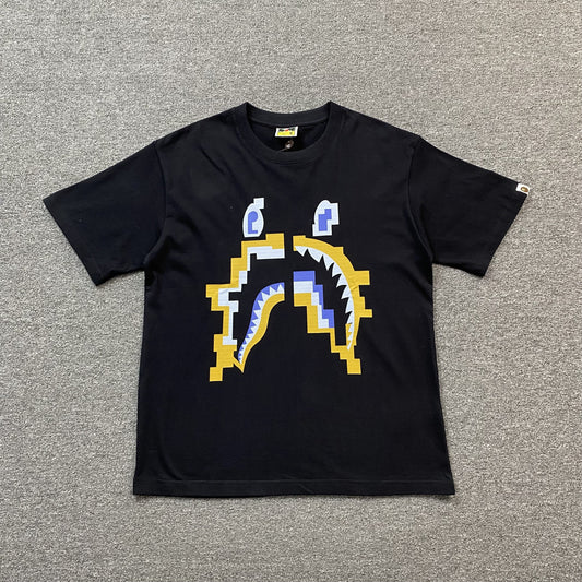 Remera Bape Digital Shark Negra