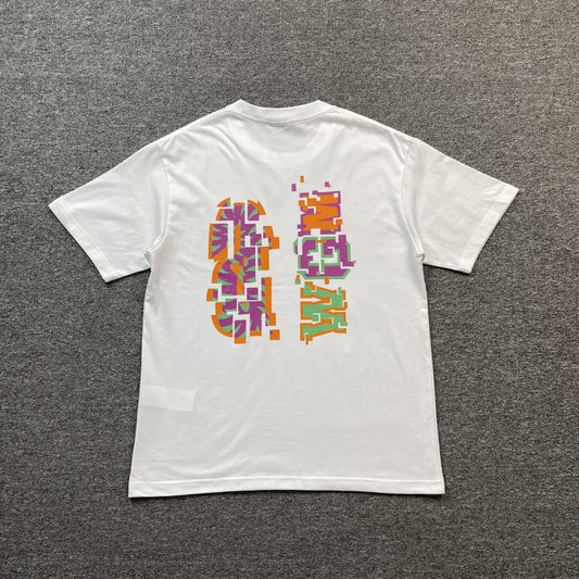 Remera Bape Digital Shark Blanca