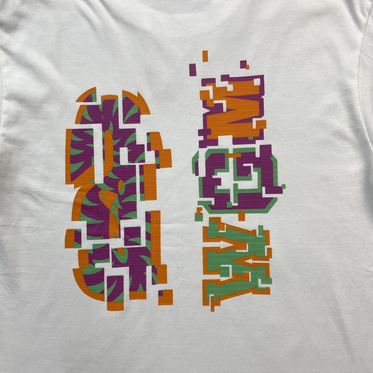 Remera Bape Digital Shark Blanca