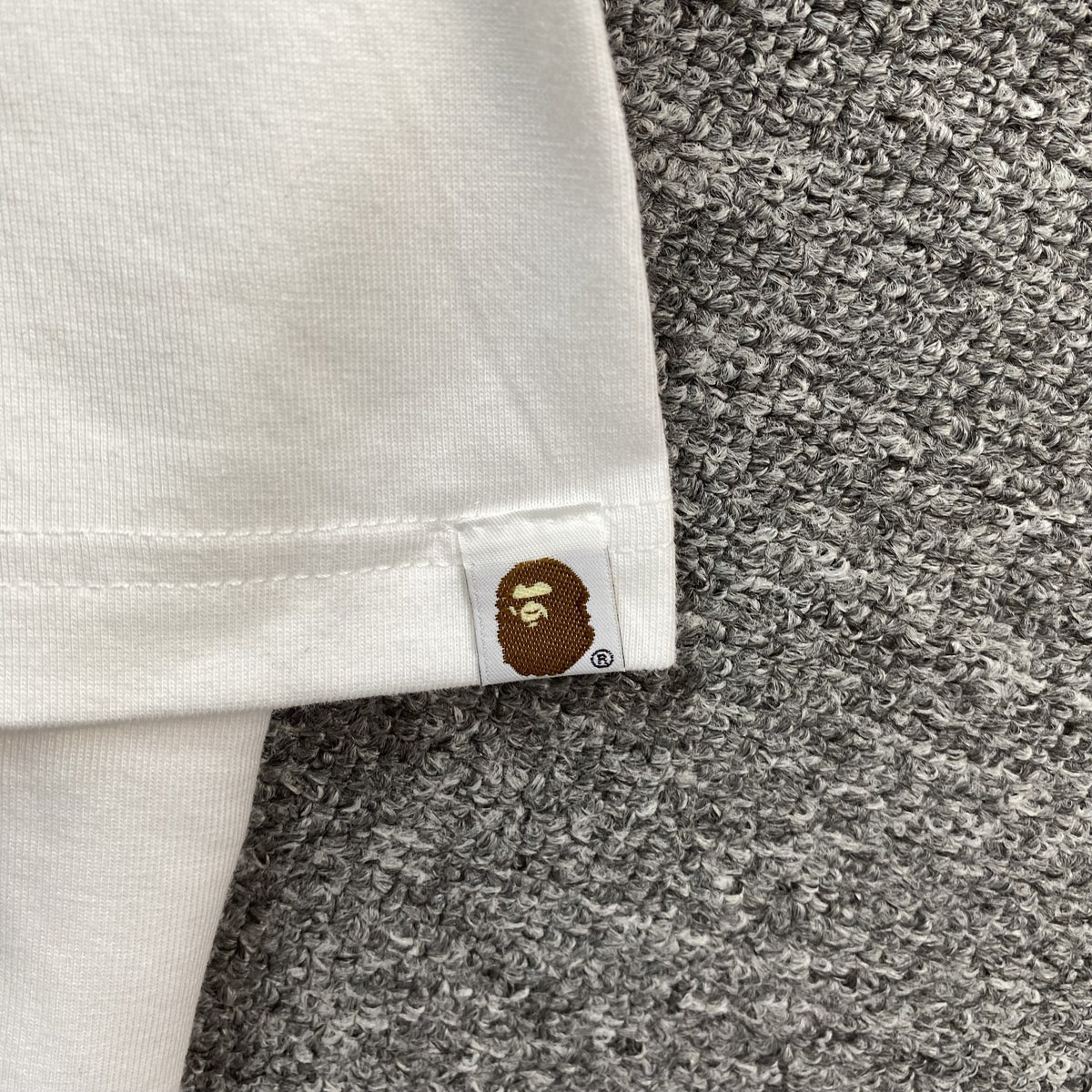 Remera Bape Digital Shark Blanca
