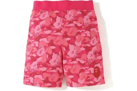 Shorts Bape Fire Camo Sweat Rosa