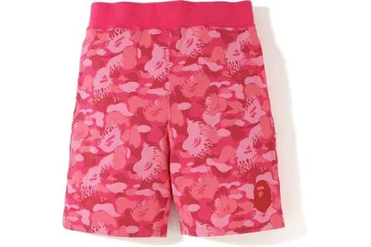 Shorts Bape Fire Camo Sweat Rosa