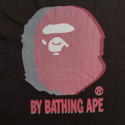 Remera Bape Glitch Art Negra