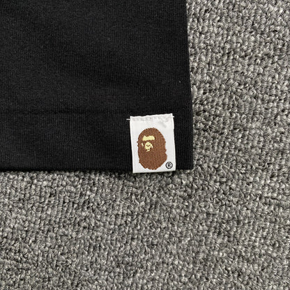 Remera Bape Glitch Art Negra