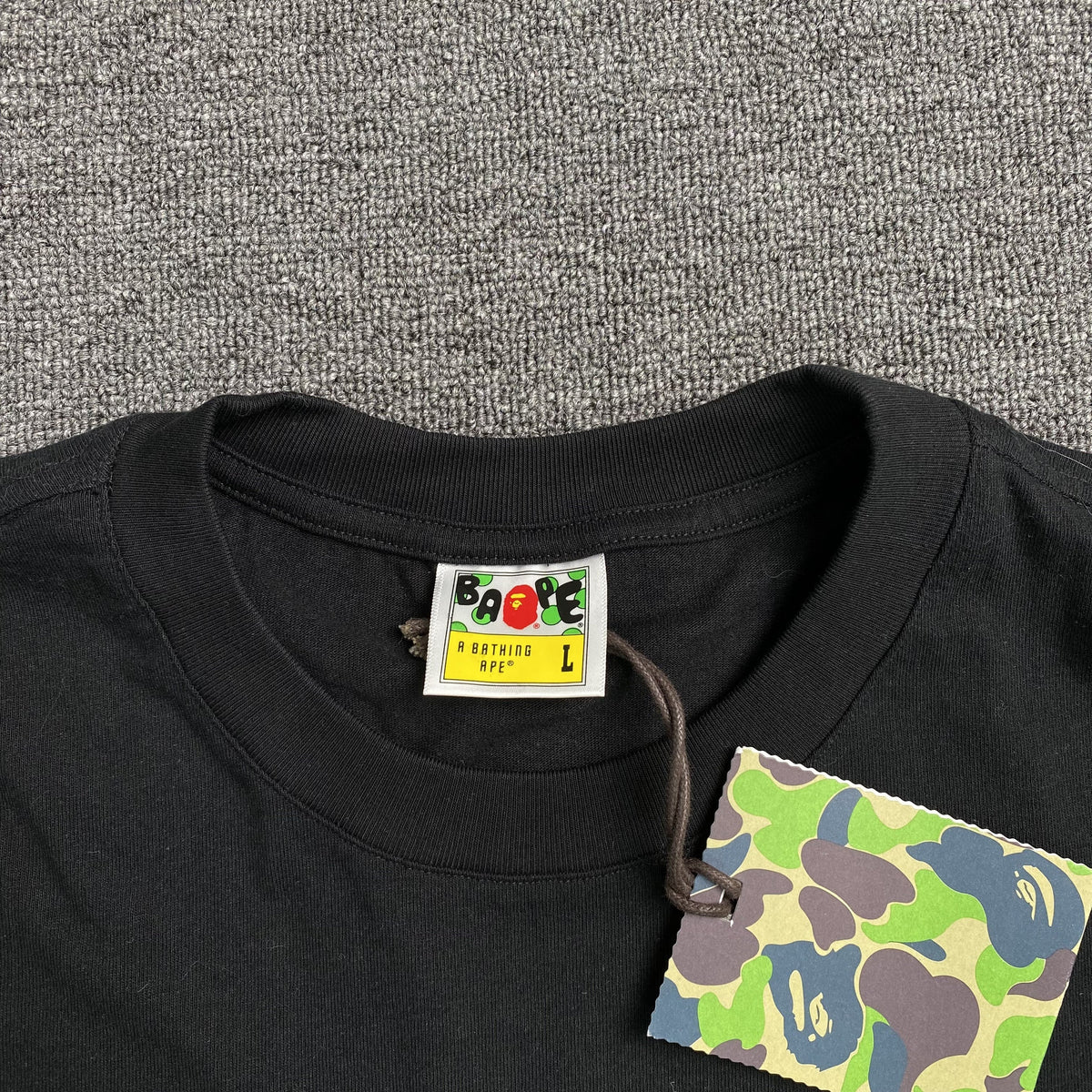 Remera Bape Hand Draw Negra
