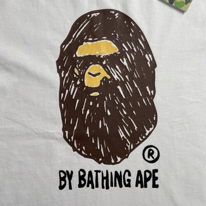 Remera Bape Hand Draw Blanca