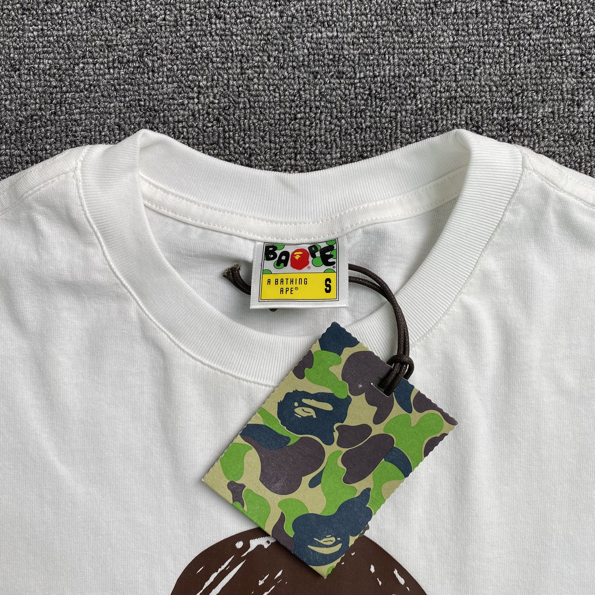 Remera Bape Hand Draw Blanca