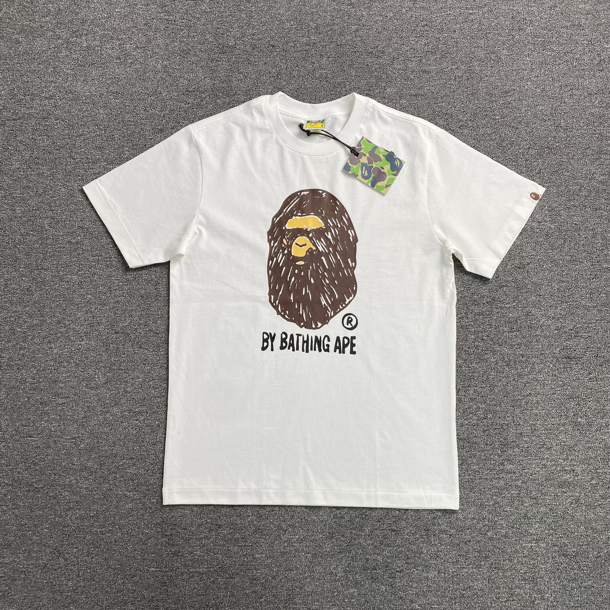 Remera Bape Hand Draw Blanca