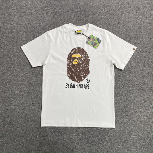 Remera Bape Hand Draw Blanca