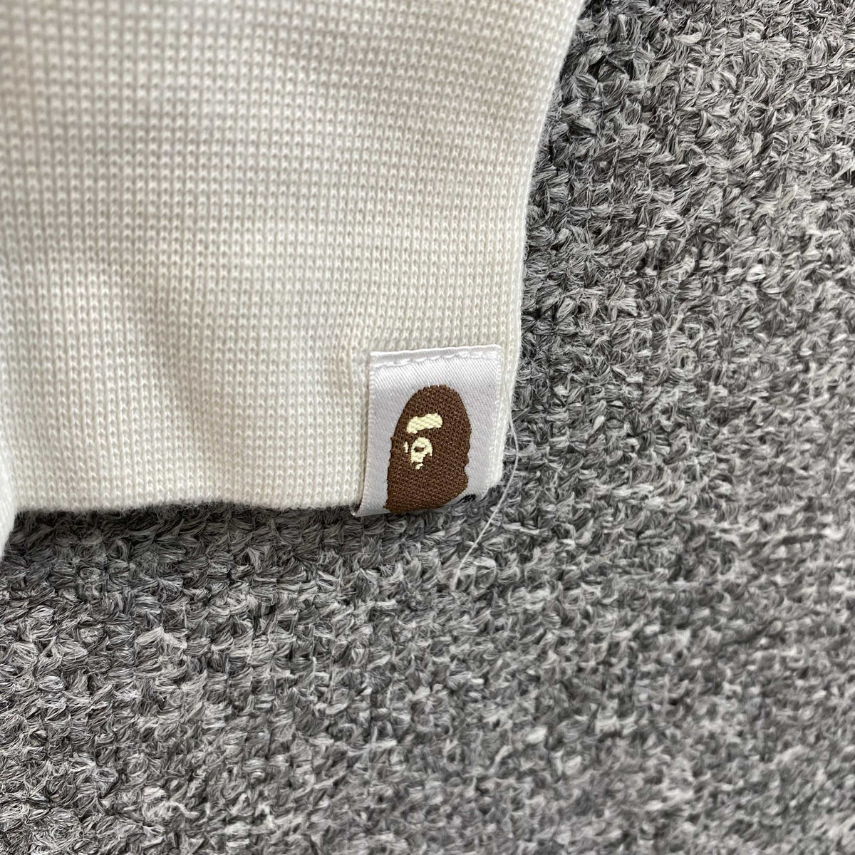 Campera Bape Harajuku Separate Shark Full Zip Blanco