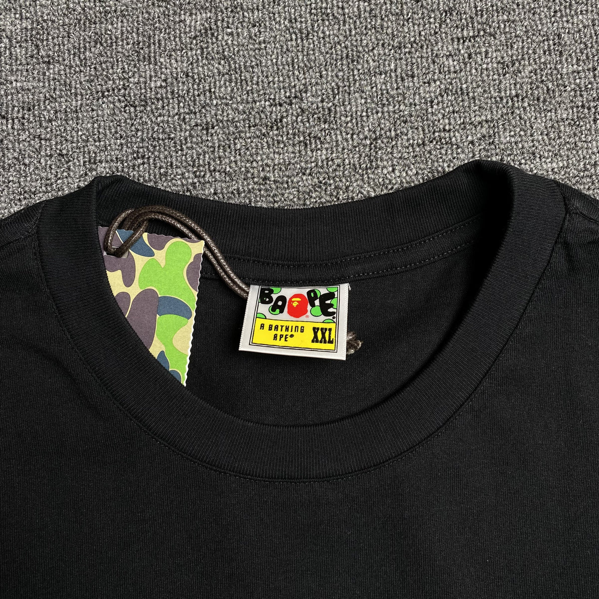 Remera Bape Lux Sport Ape Head Negra