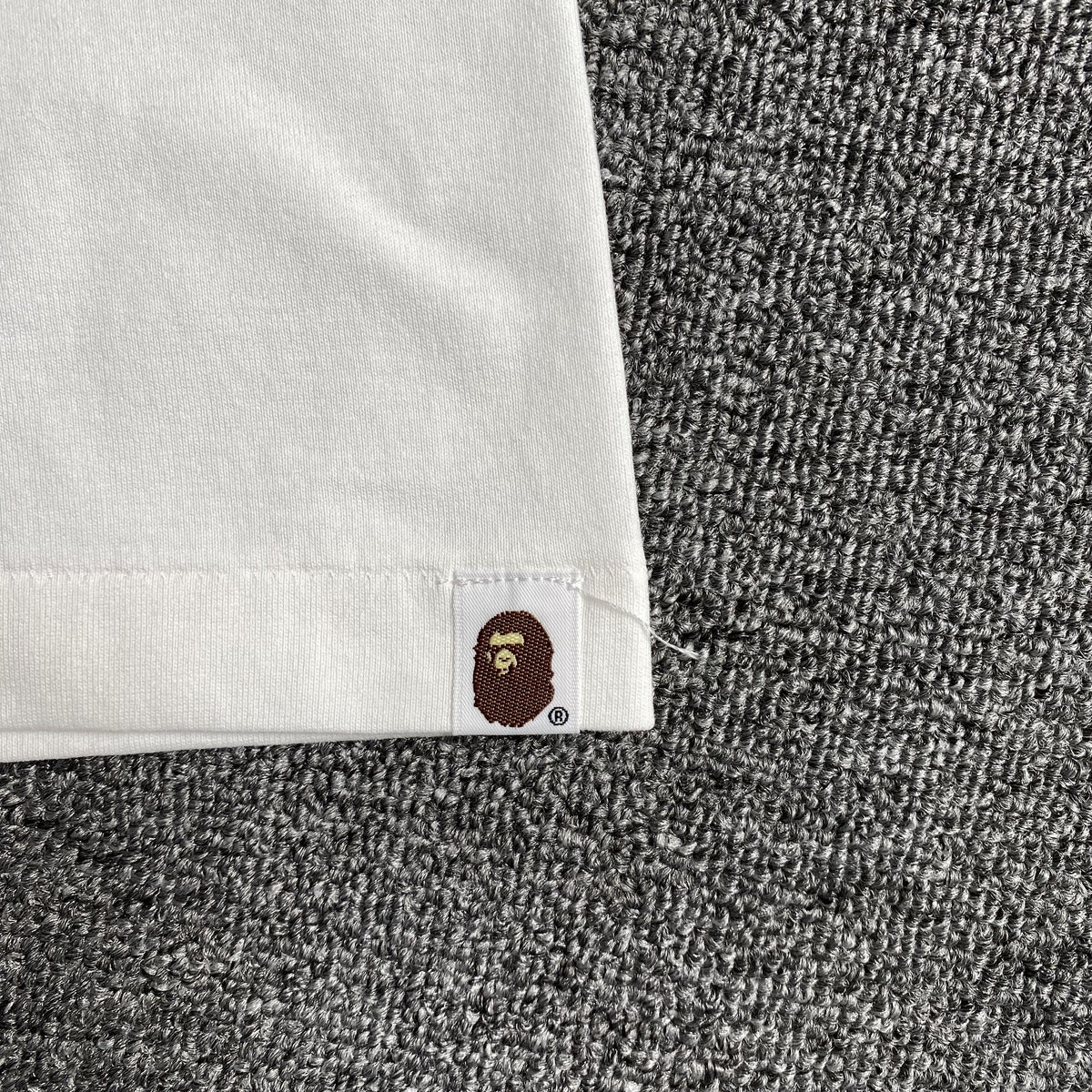 Remera Bape Lux Sport Ape Head Blanca