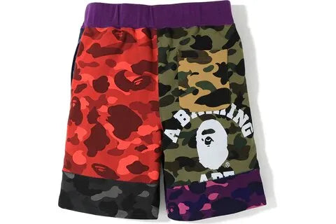 Bape Mix Camo Crazy Sweat Shorts