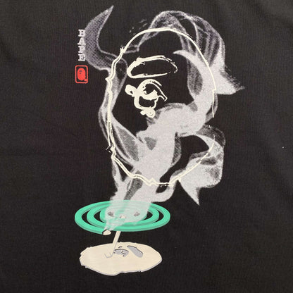 Remera Bape Mosquito Coil Ape Head Negra
