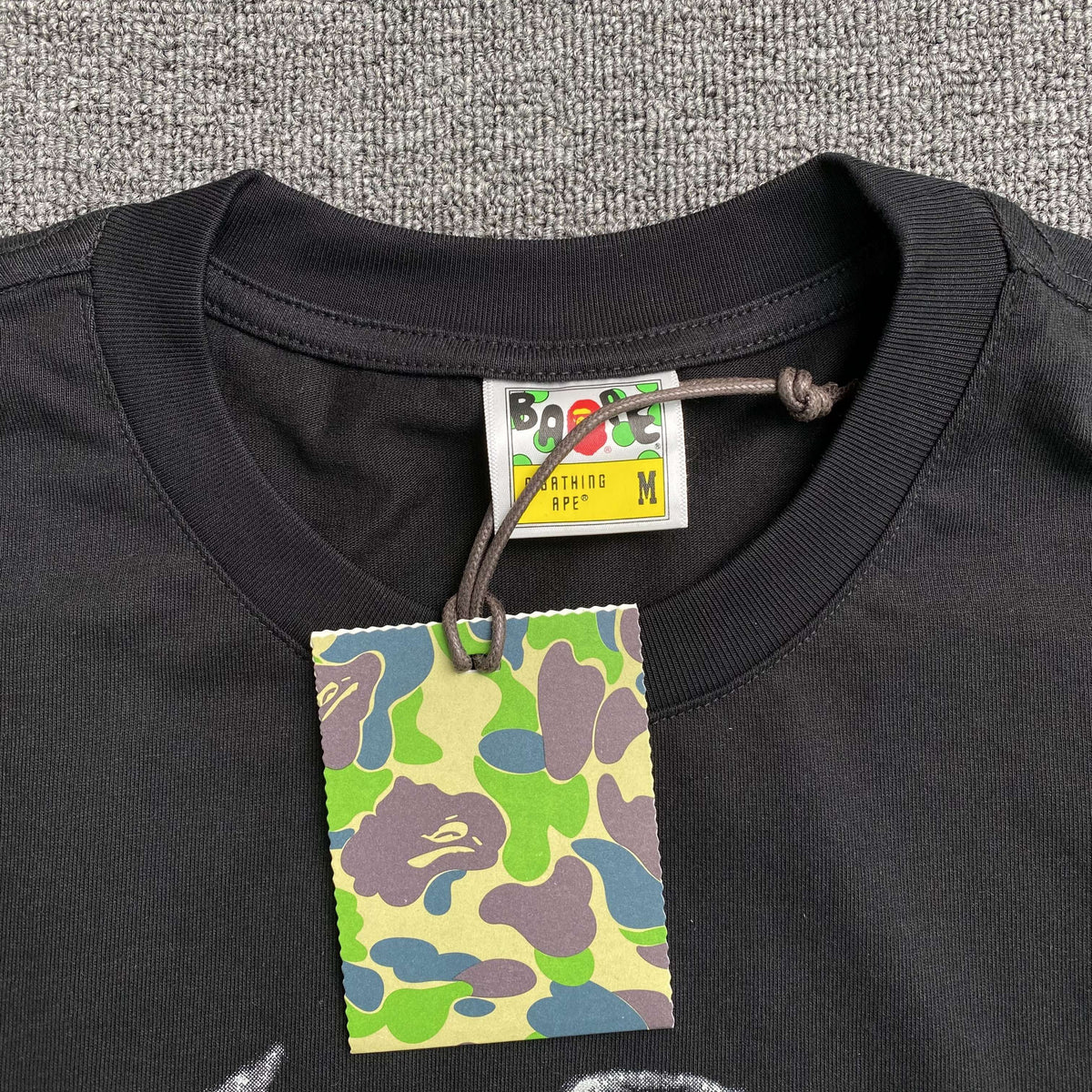 Remera Bape Mosquito Coil Ape Head Negra