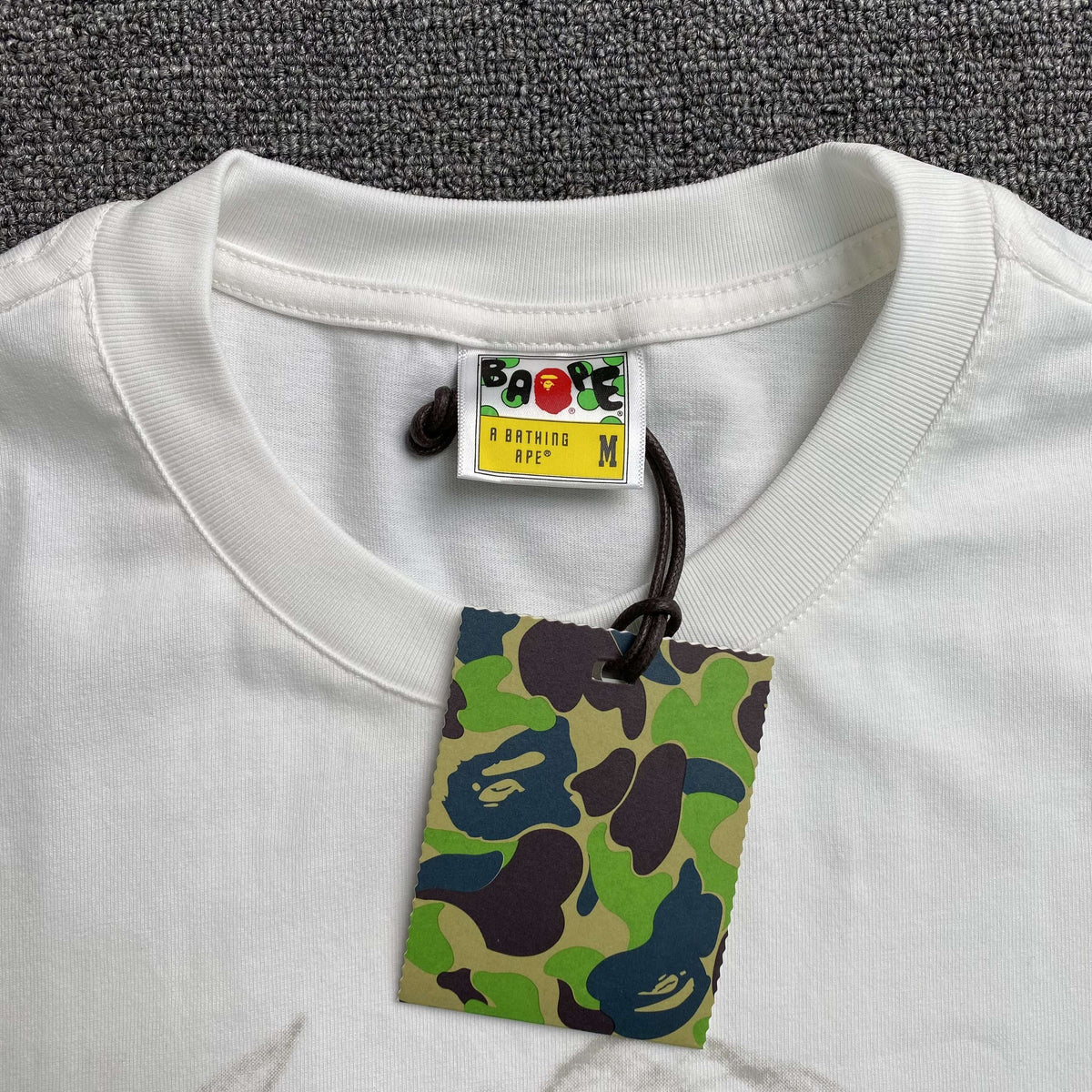Remera Bape Mosquito Coil Ape Head Blanca